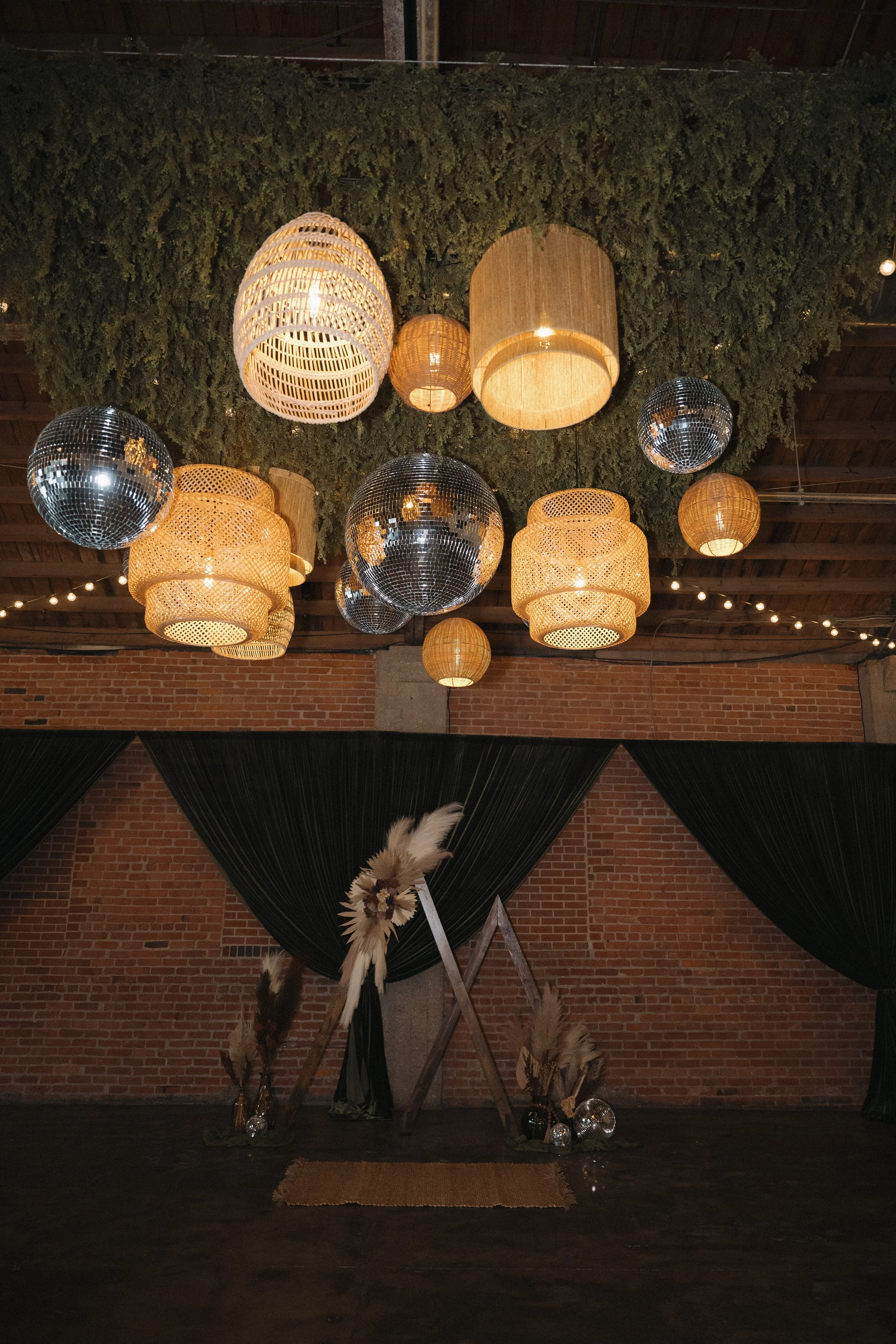 Wicker Pendants + Disco Balls.jpg