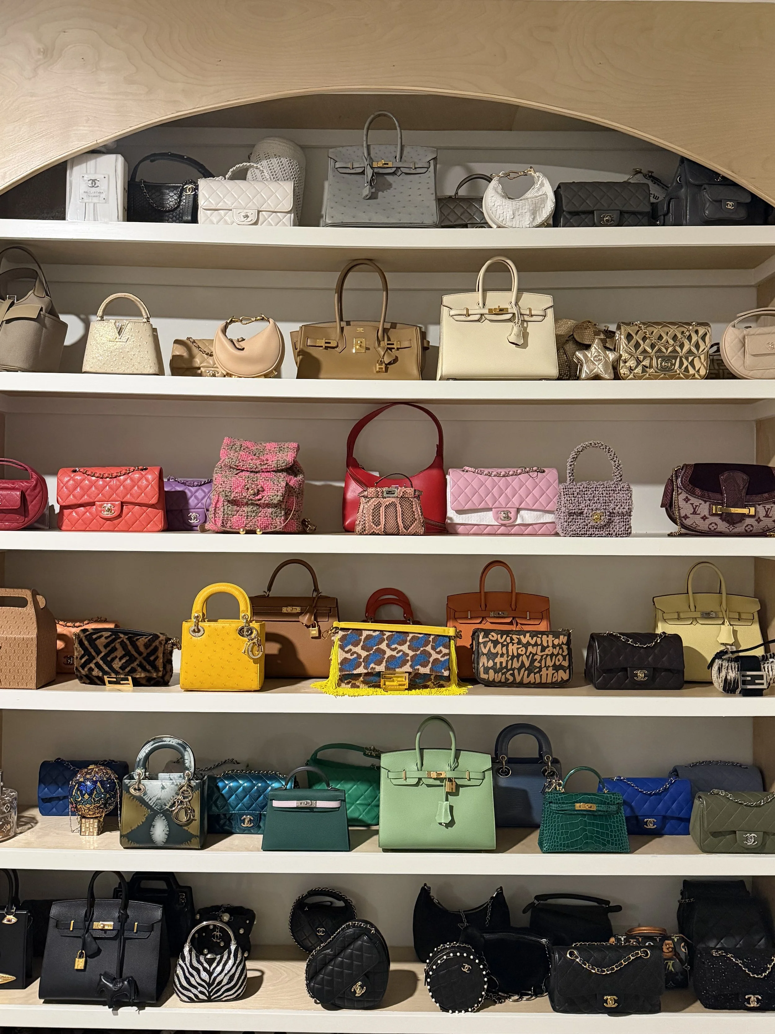 Custom Built Bag Wall
