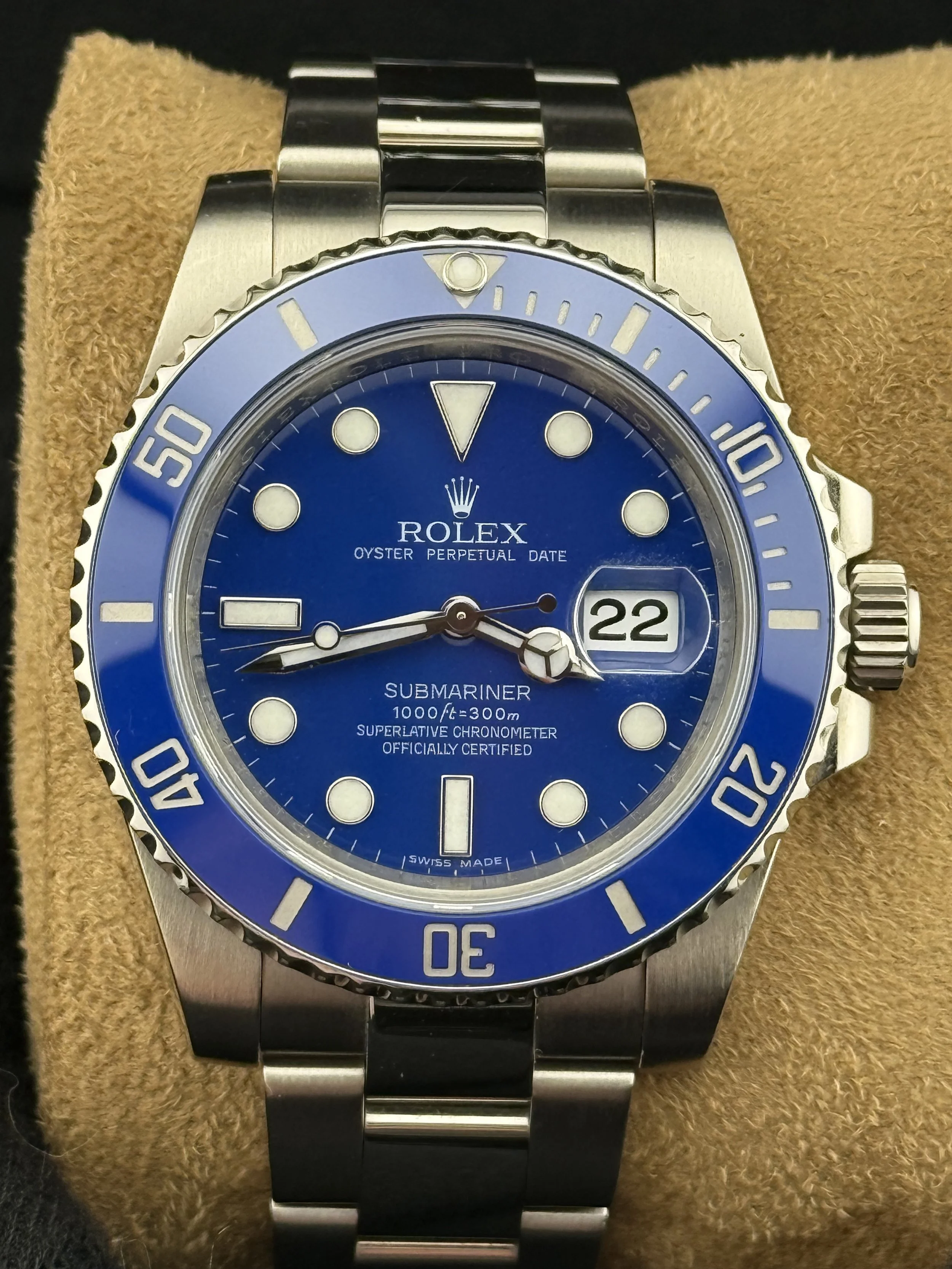 Rolex Submariner Date “Smurf” 116619LB