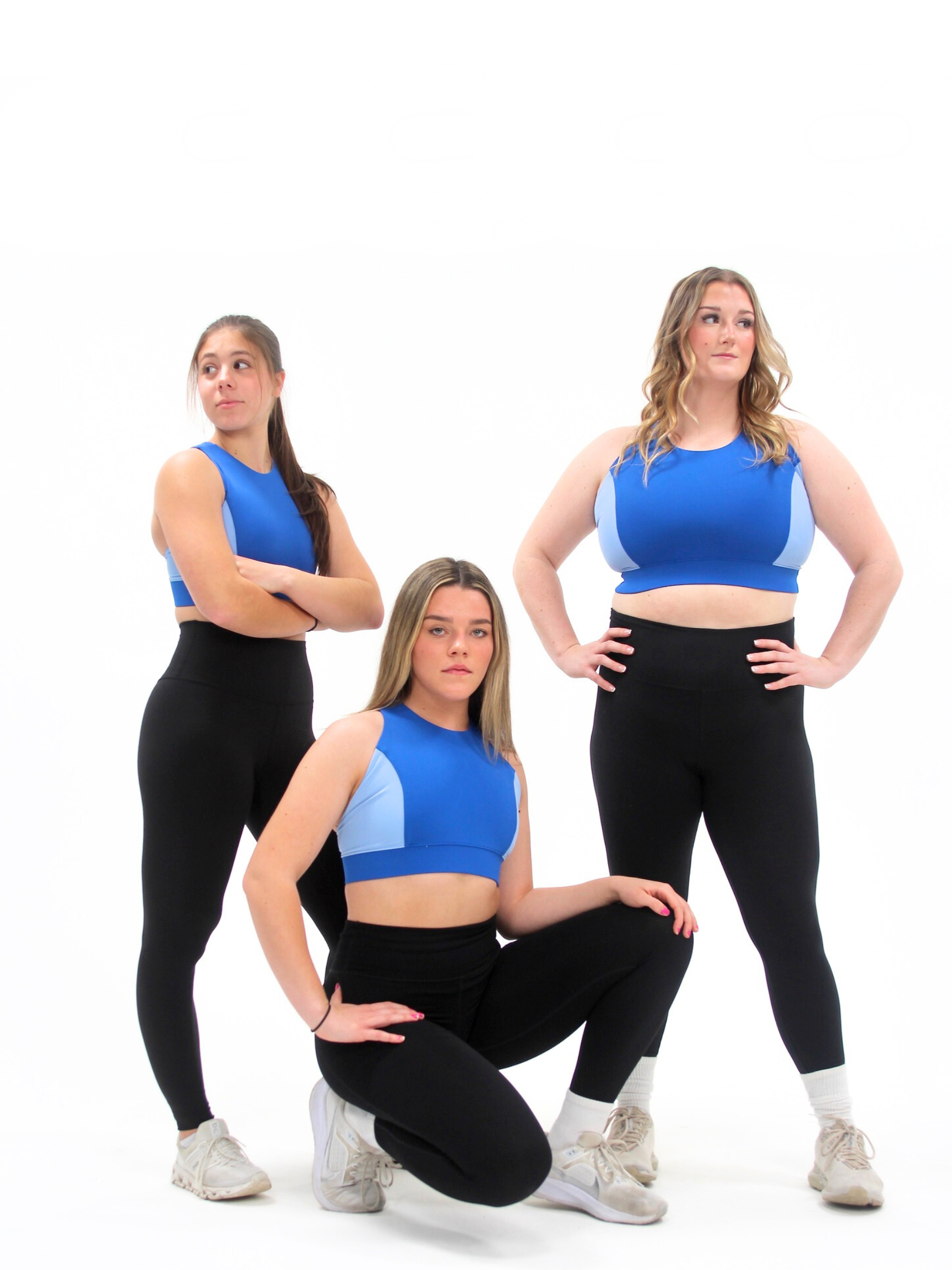 Women’s Wrestling Sports Bra – Shades of Blue (Patented)