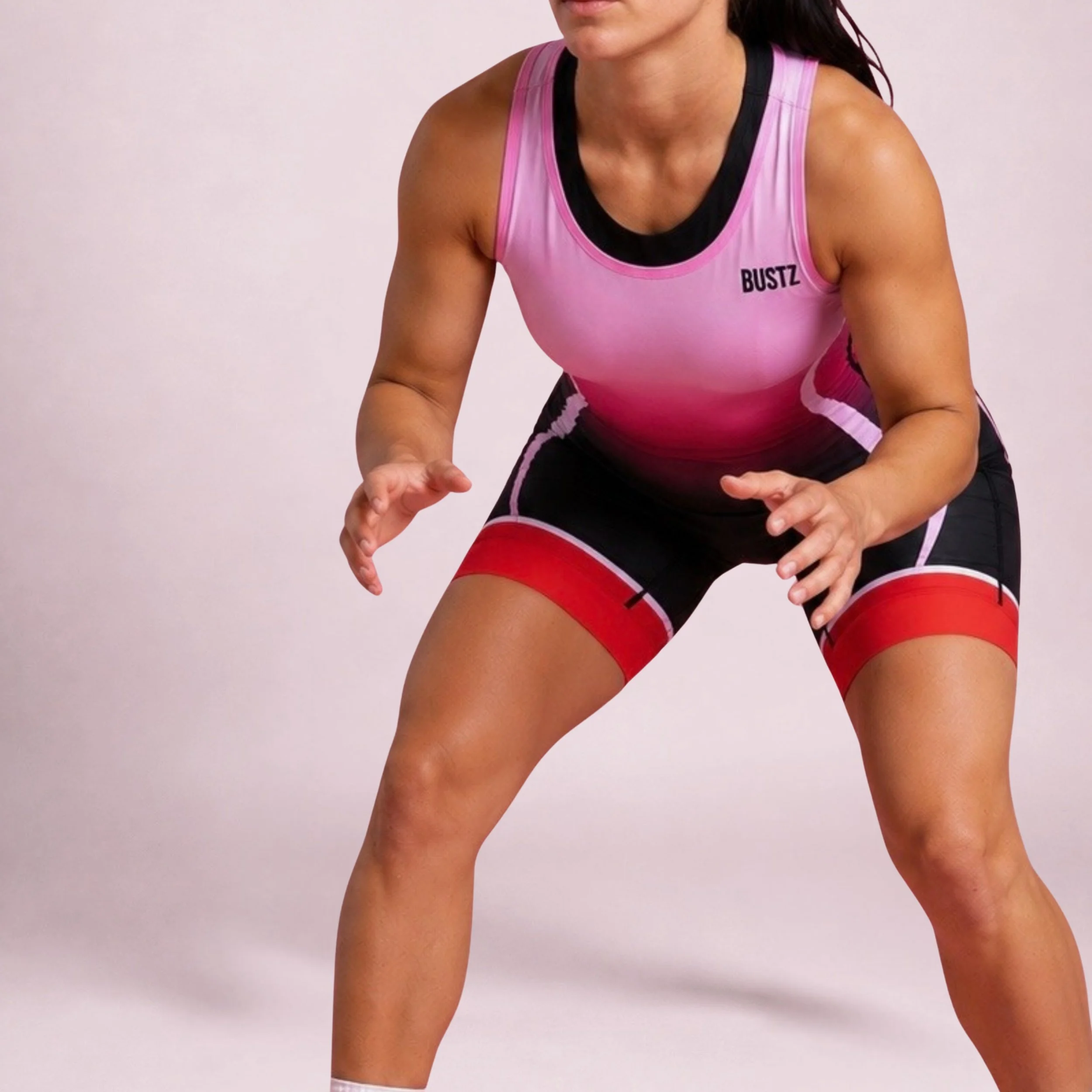 Women's sculpted shades of pink freestyle singlet (7).jpg