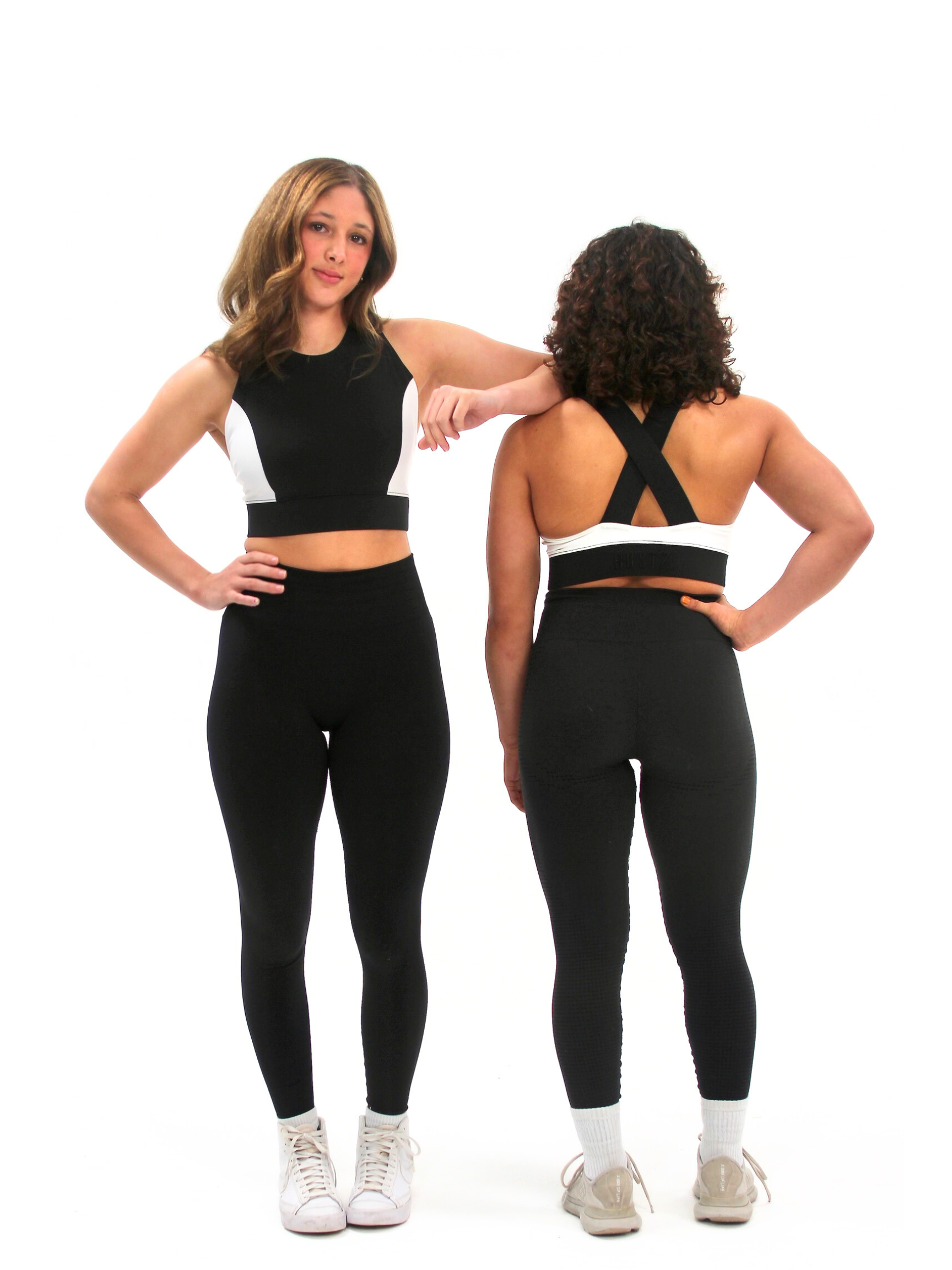 Women’s Wrestling Sports Bra – Black & White (Patented)