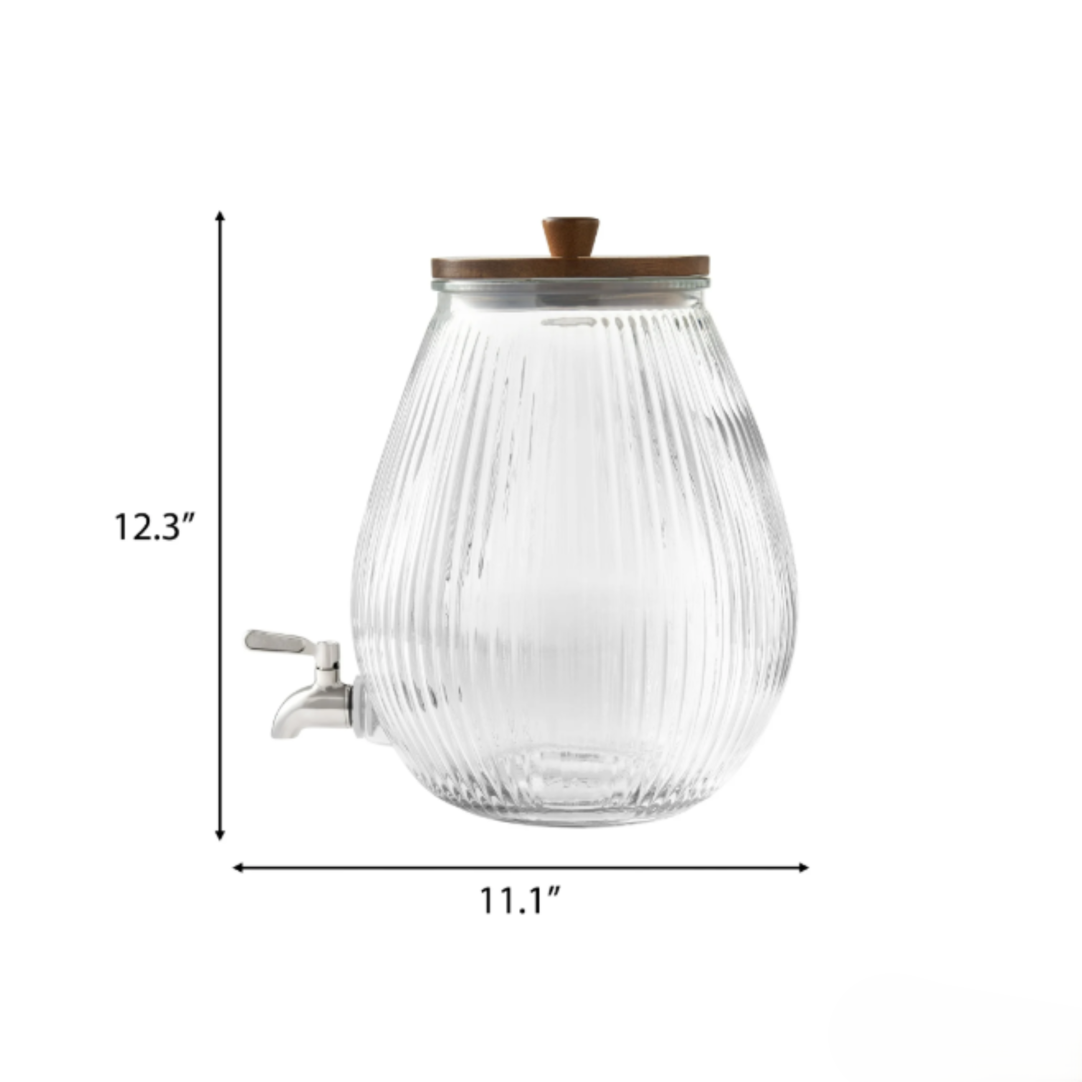 Pioneer Woman 2 Gallons Ribbed Beverage Dispenser2.png