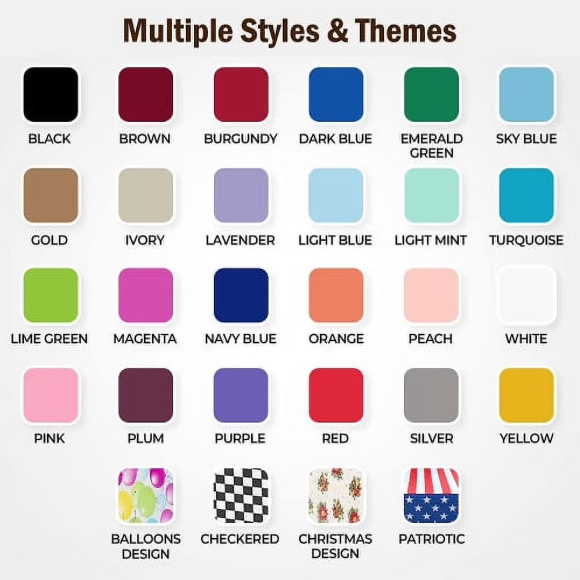 Plastic Rectangle Tablecloth colors.png