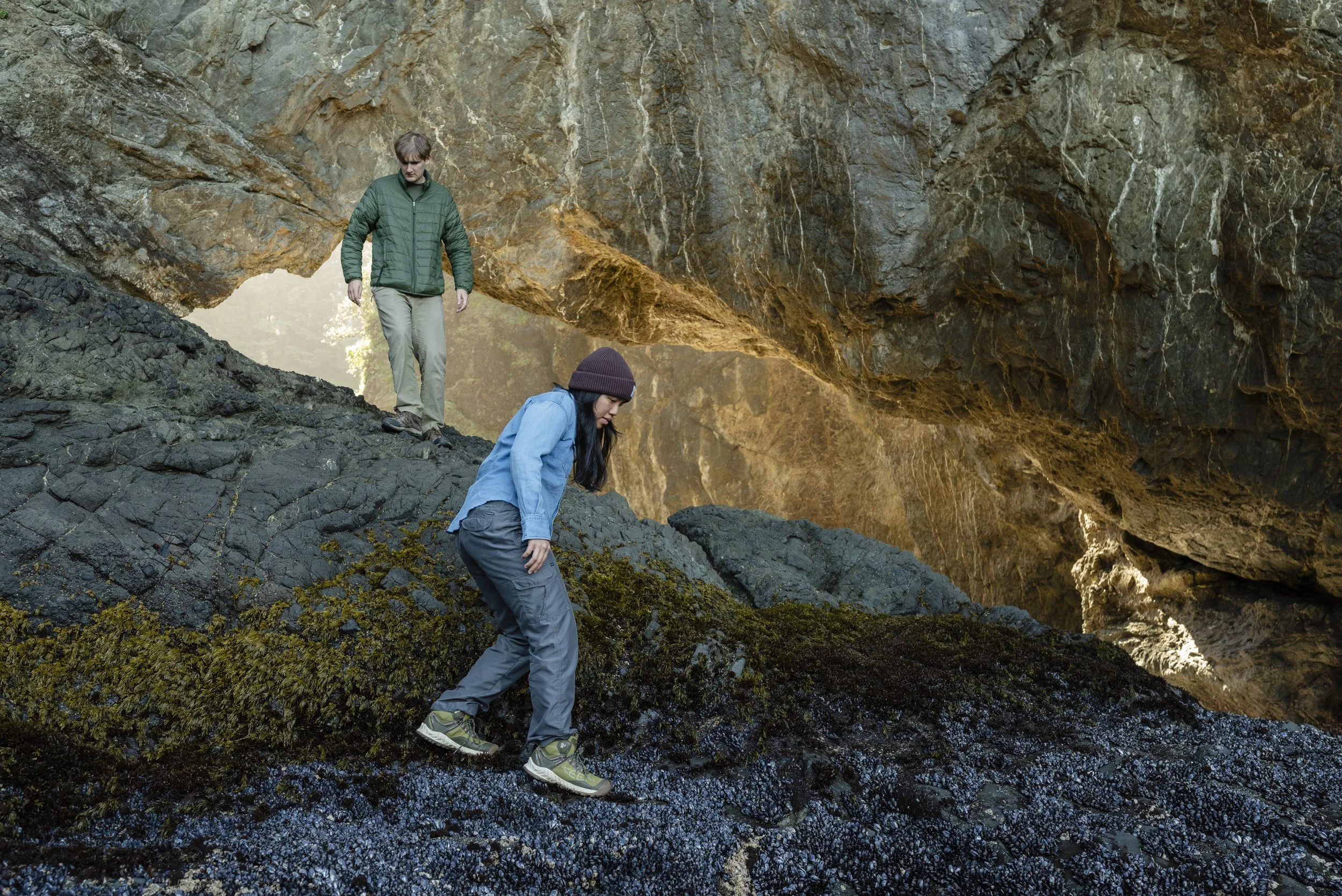 Jake and Beam explore the coast of Oregon on a roadtrip through the Pacific Northwest on May 22, 2026.