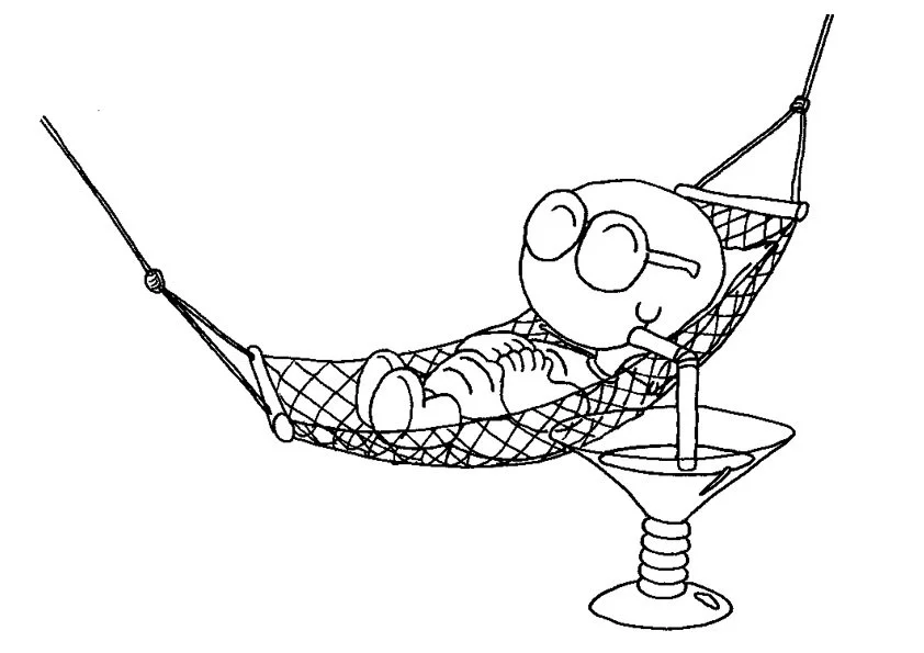 Kiki in der Hängematte