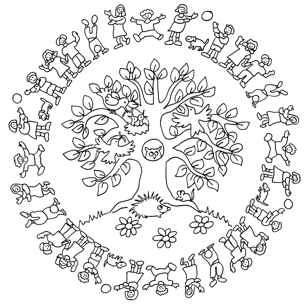 Kinder-Natur-Mandala