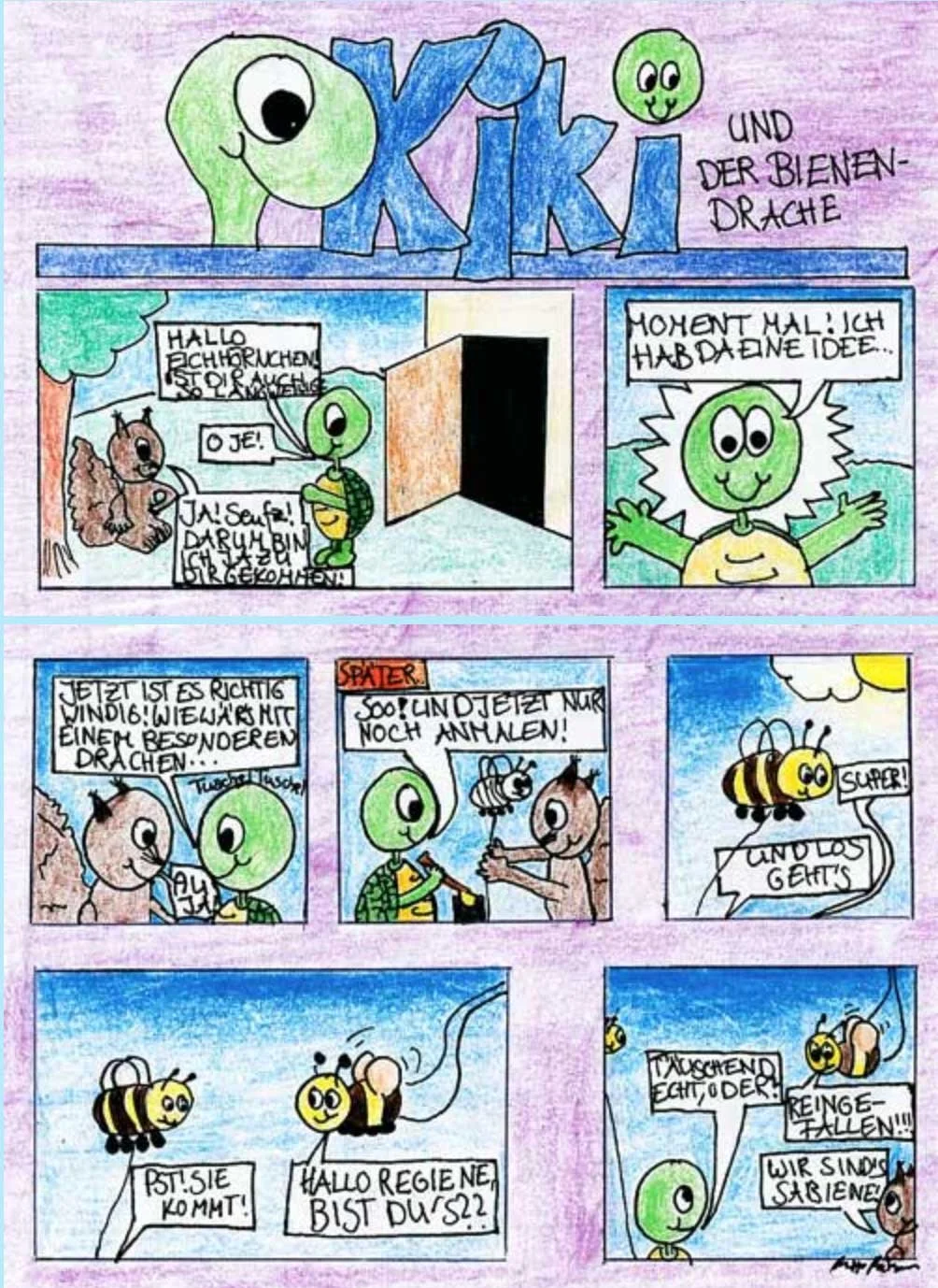 Kiki und der Bienendrache von Antje (14 J.) aus Kirchleerau