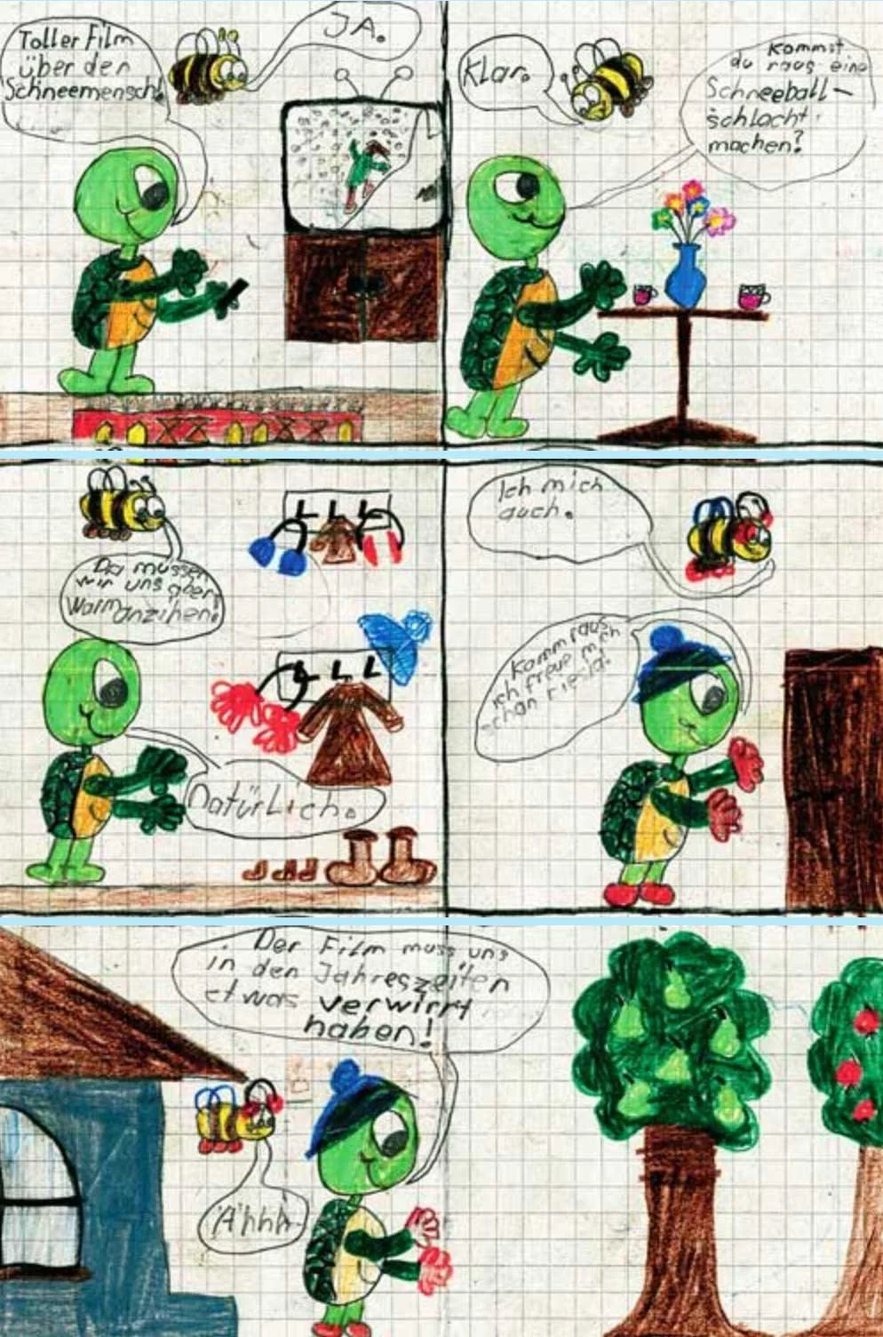 Kiki und der Schneemensch von Johann (11 J.) aus Münchenwiler