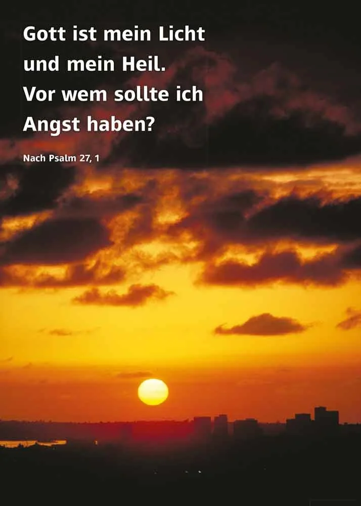A4-Poster mit Psalm 27,1