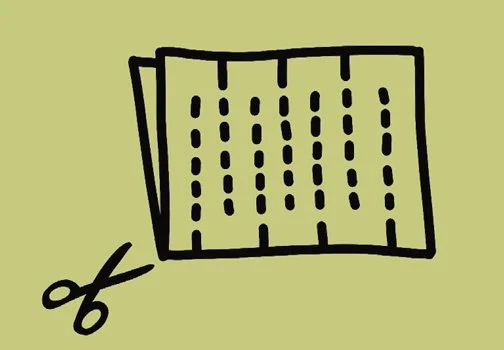 Steige durch eine Postkarte!