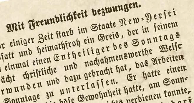 Ein sehr alte Geschichte