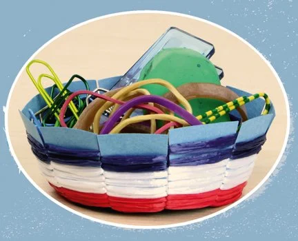 Mosekörbchen flechten