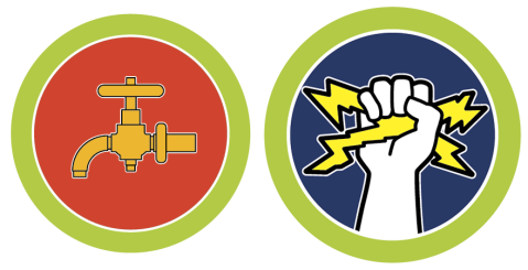 Plumbing or Electricity Merit Badges