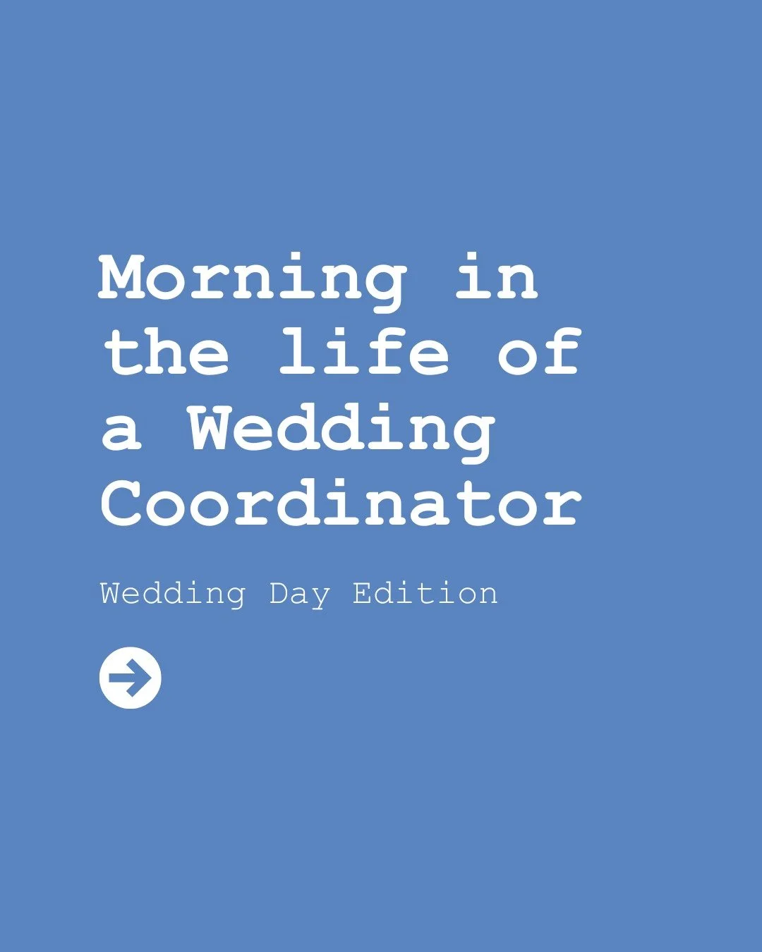 Who&rsquo;s running your wedding while you&rsquo;re getting married? 💙

Most couples don&rsquo;t realise how much happens before the ceremony until their wedding day happens.

The furniture set-up.
The decor and table layouts.
Vendor arrivals and ti