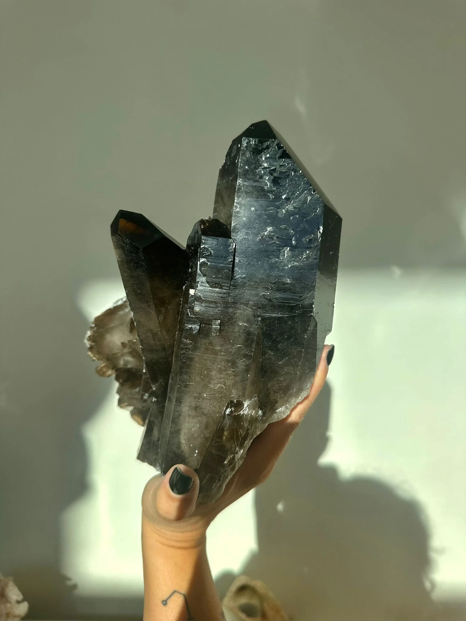 DRUSA DE QUARTZO FUMADO LEMURIANO XXL