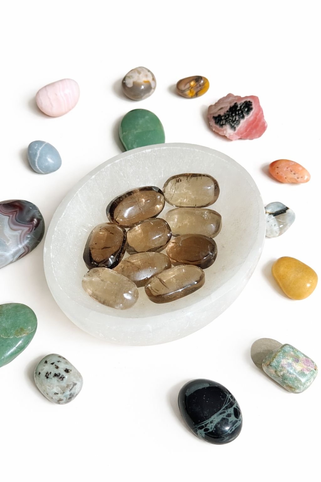 PALMSTONES DE QUARTZO FUMADO