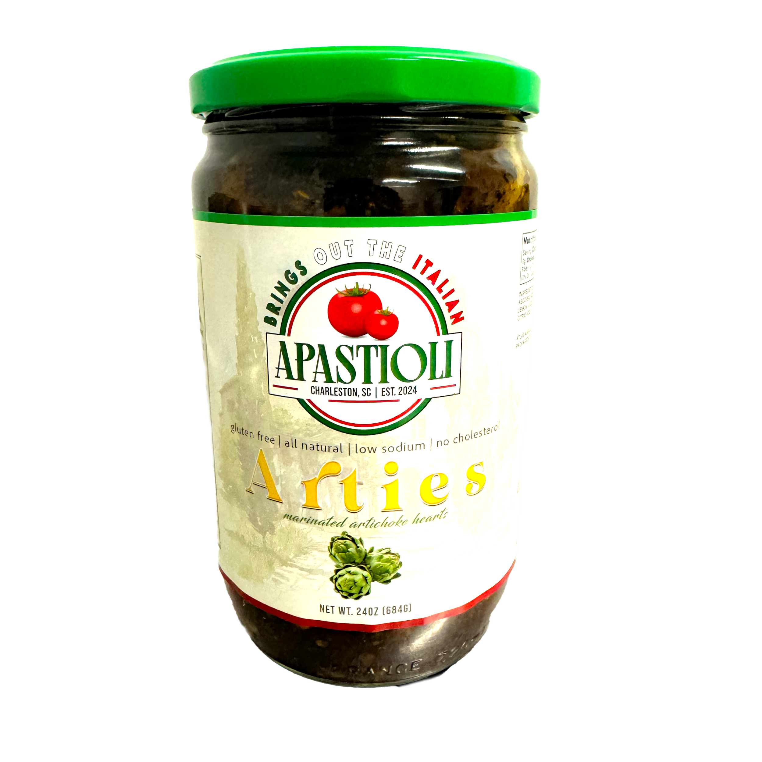 Apastioli Arties (marinated artichoke bottoms) - Apastioli