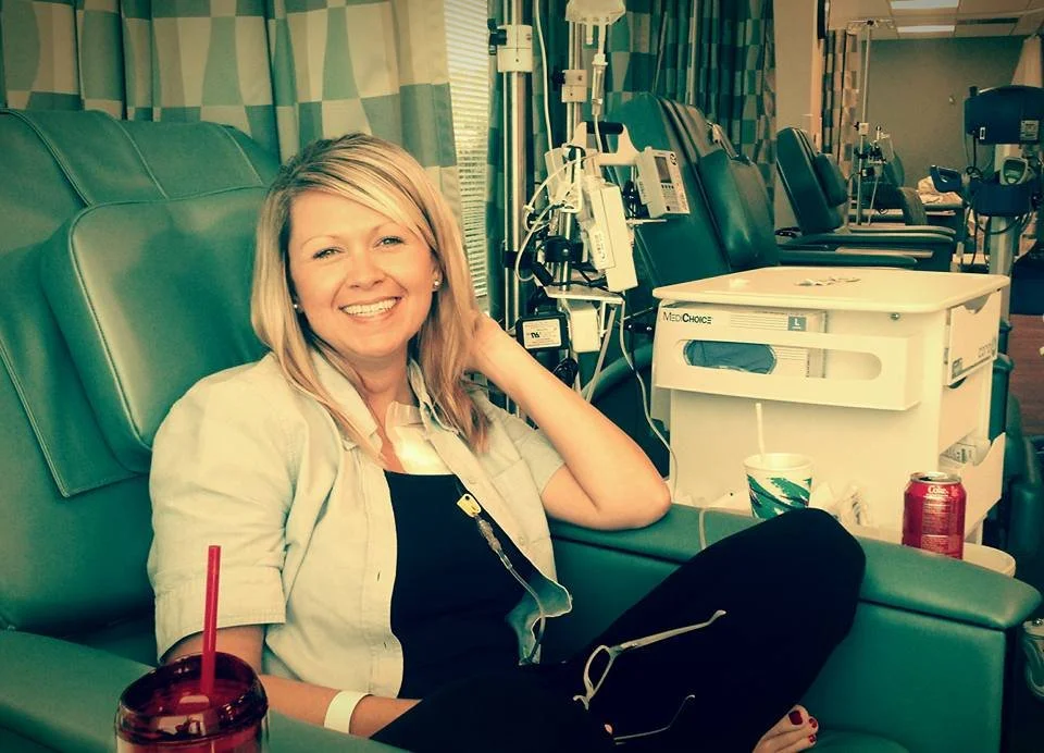 1st rodeo in blue chair at big hospital.jpeg