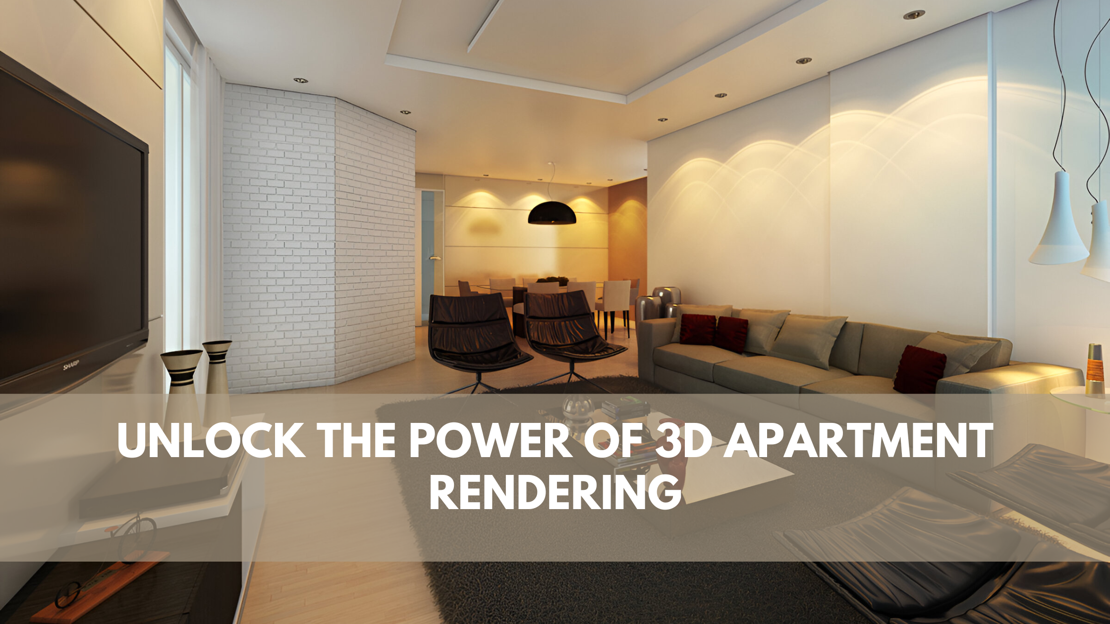 3d apartment rendering