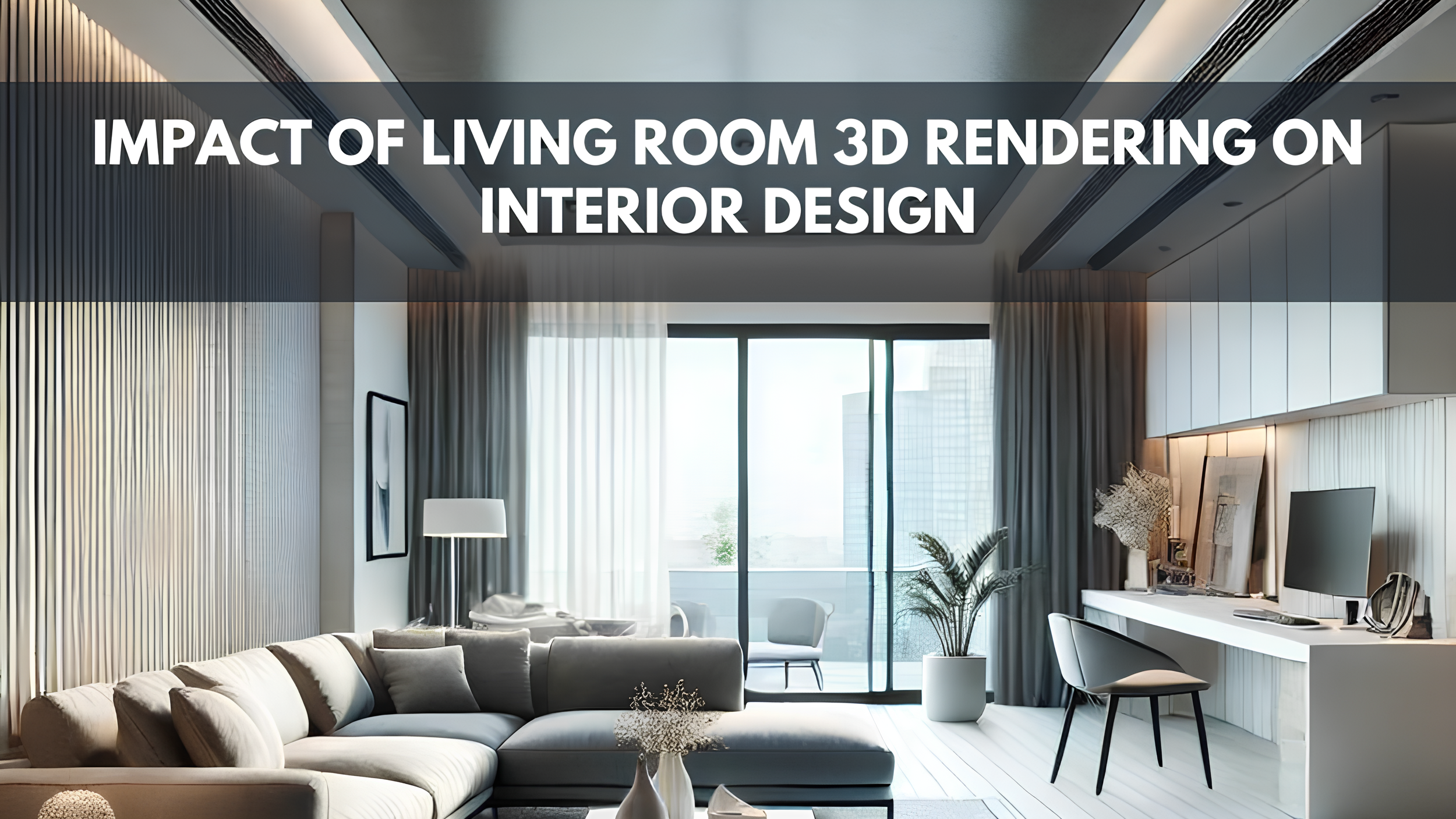 living room 3d rendering