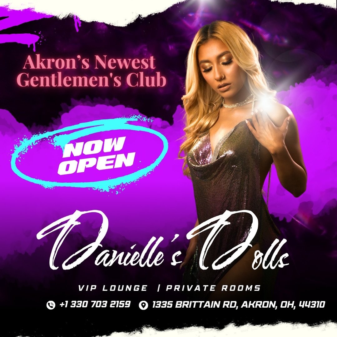 &ldquo;🌟 Akron&rsquo;s newest playground of pleasure has arrived! ✨ Dive into a world of temptation and seduction at Danielle&rsquo;s Dolls. Join us this weekend for an unforgettable experience that will leave you craving more. Come, indulge in the 