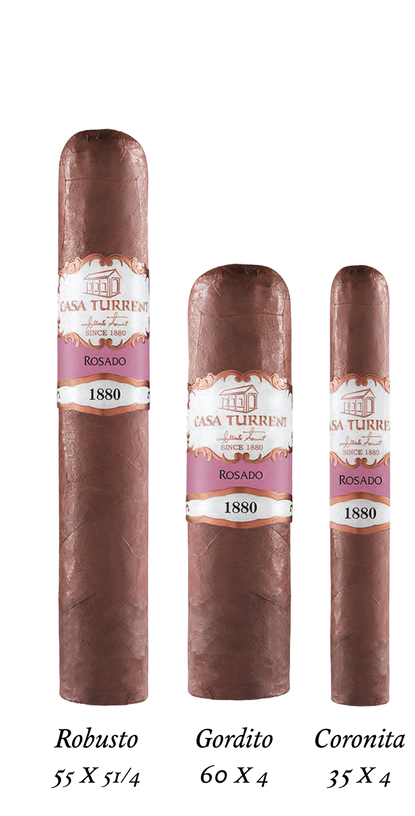 Casa Turrent 1880 Rosado Sizes