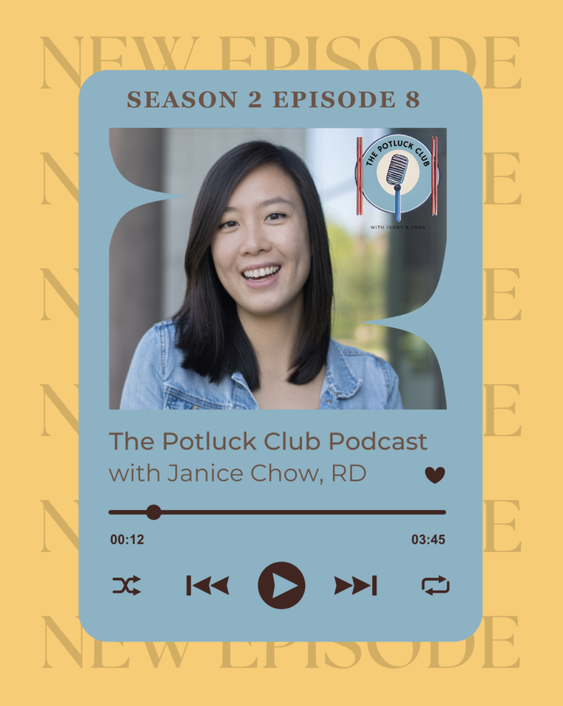 asian female guest host on episode cover art