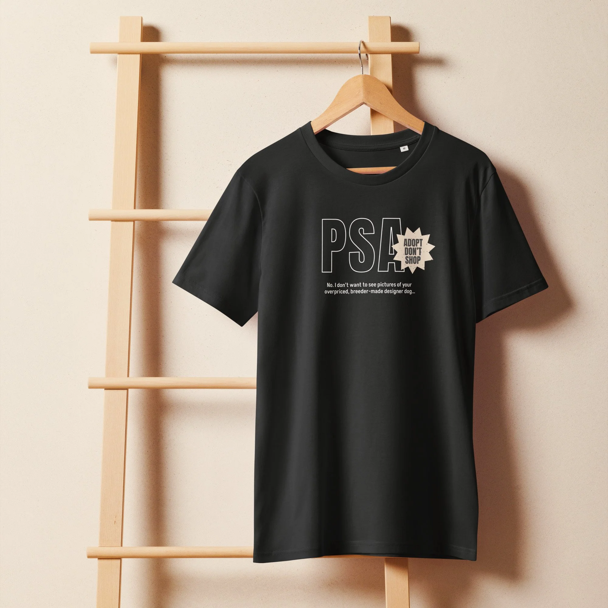 PSA: Adopt Don't Shop Unisex Organic T-shirt