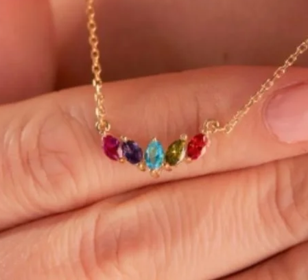 Personalized Birthstone Necklace