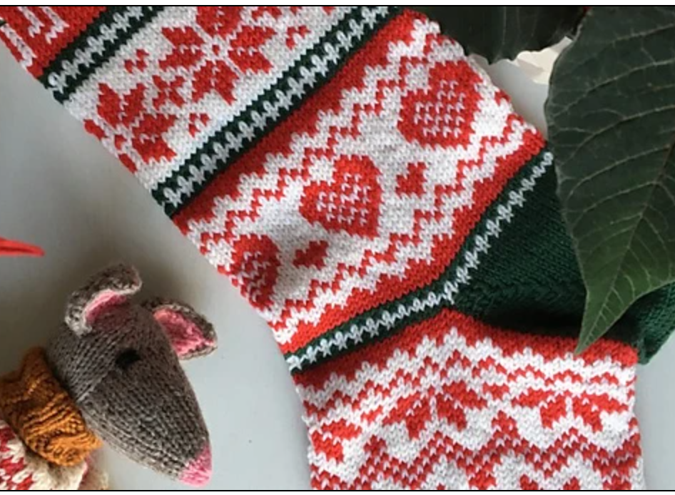 Dive Into Color: Christmas Stocking Colorwork - 3 session class - Saturdays, 11/1, 11/15 & 11/22, 12:30 pm - 2:30 pm