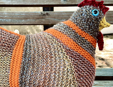 Skill Building KNIT: Short Rows + Emotional Support Chicken- Saturdays, 11/15 & 11/22, 10 am - 12 noon