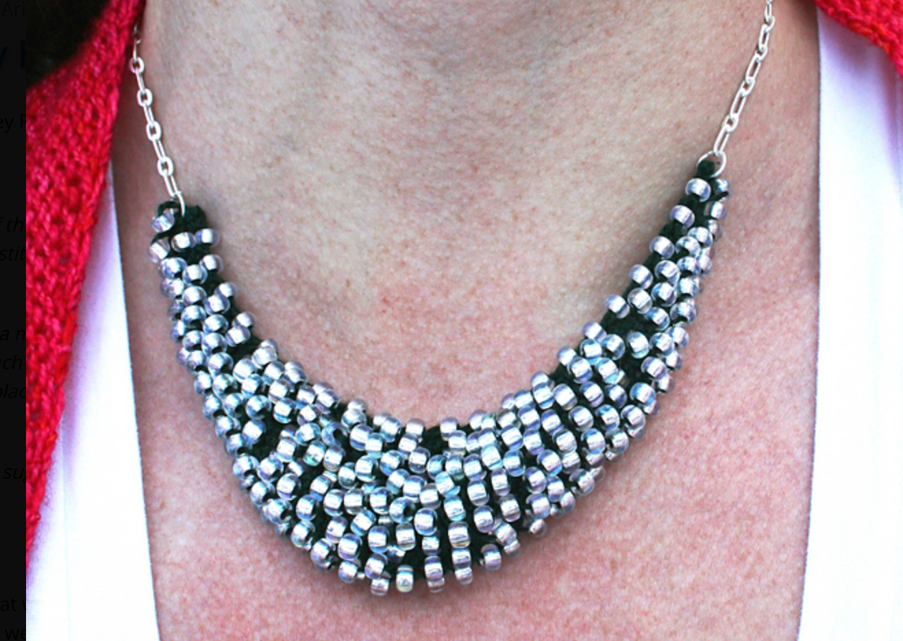 Knit Beaded Necklace Class - Thursdays, December 4 &amp; 11, 11:30 am - 1:30 pm