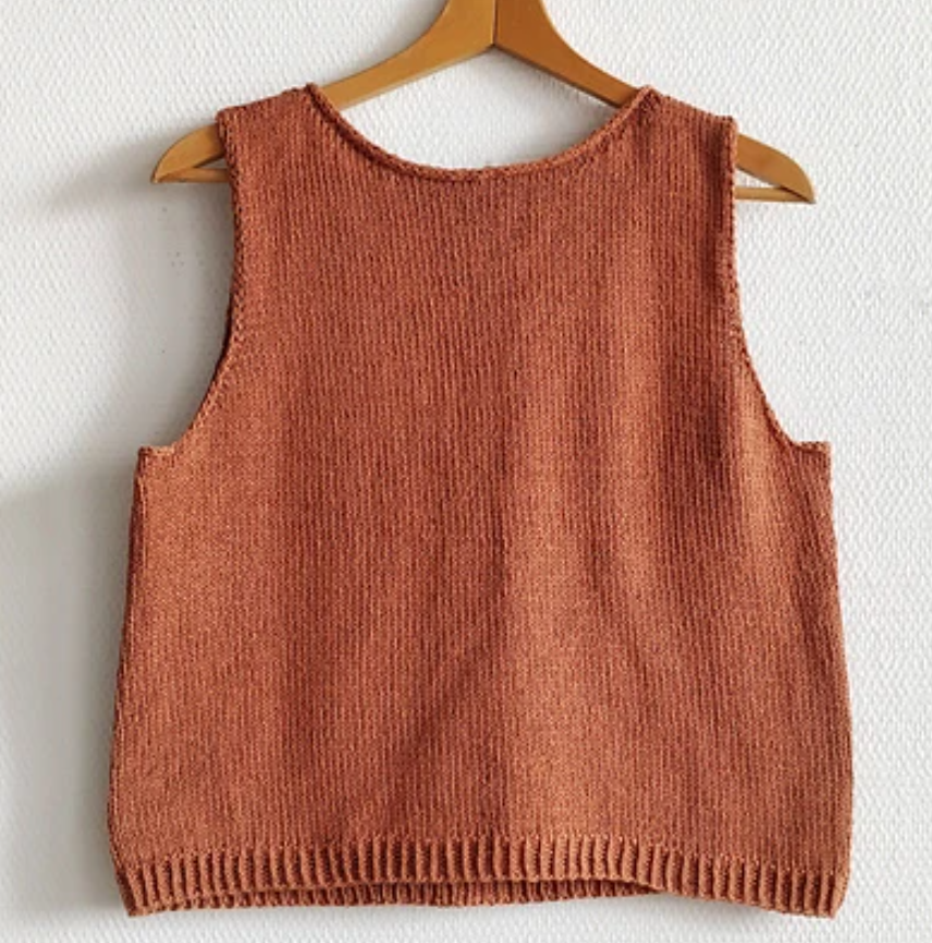 Knit a Summer Top: Bottom-Up Construction: Saturday, 3/21, Sunday, 4/12, Saturdays, 4/18, 5/9, 5/16, 5/30, 12:30 - 2:30 pm