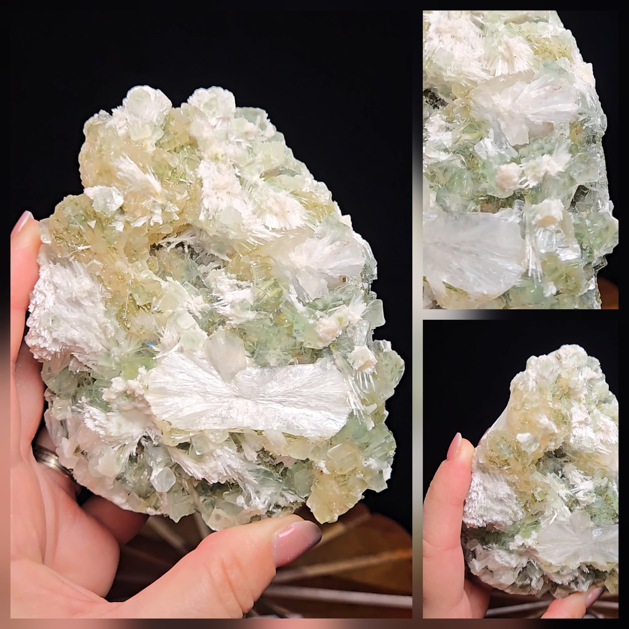 .Scolécite, Apophyllite, Stilbite #128A