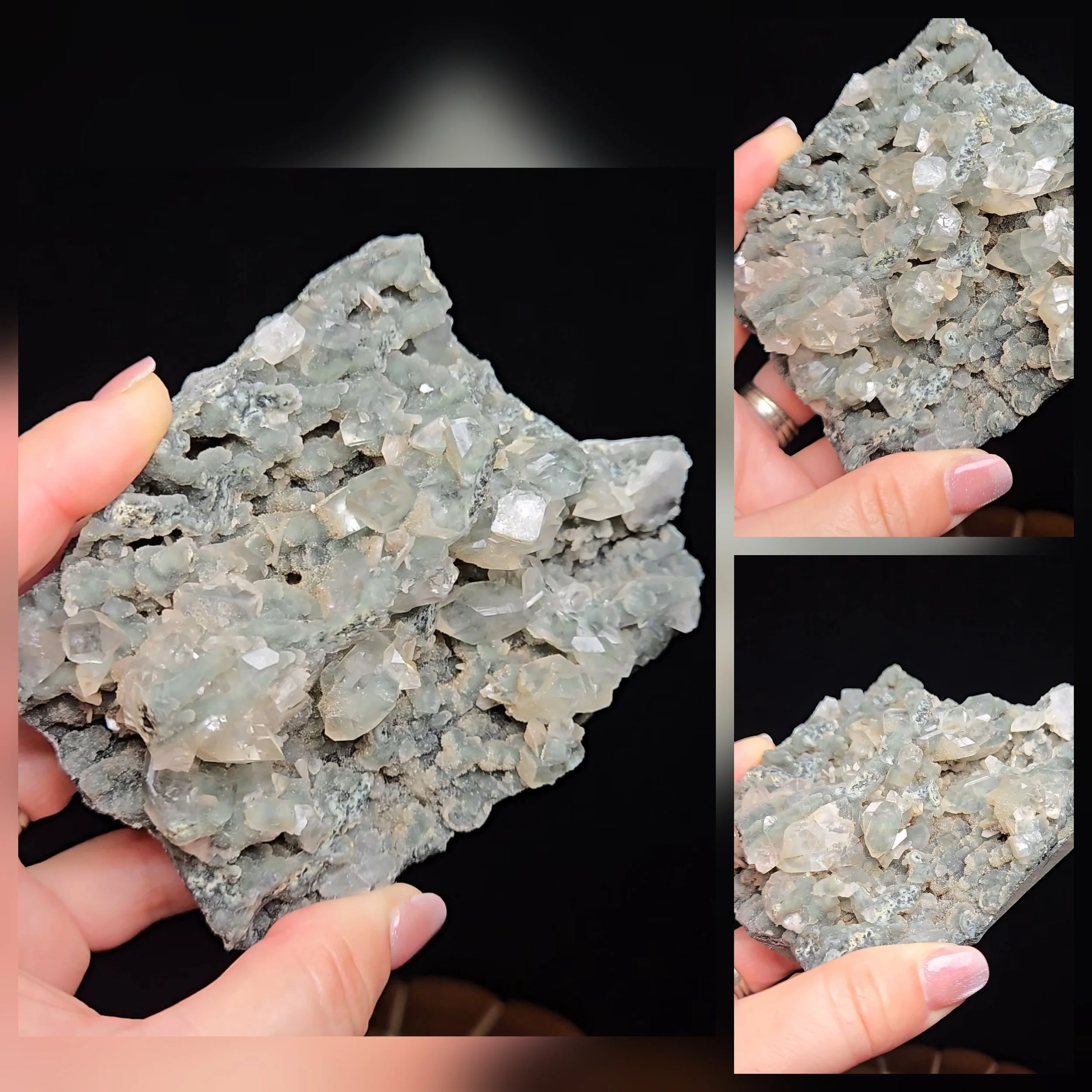 .Apophyllite, Calcédoine #92A