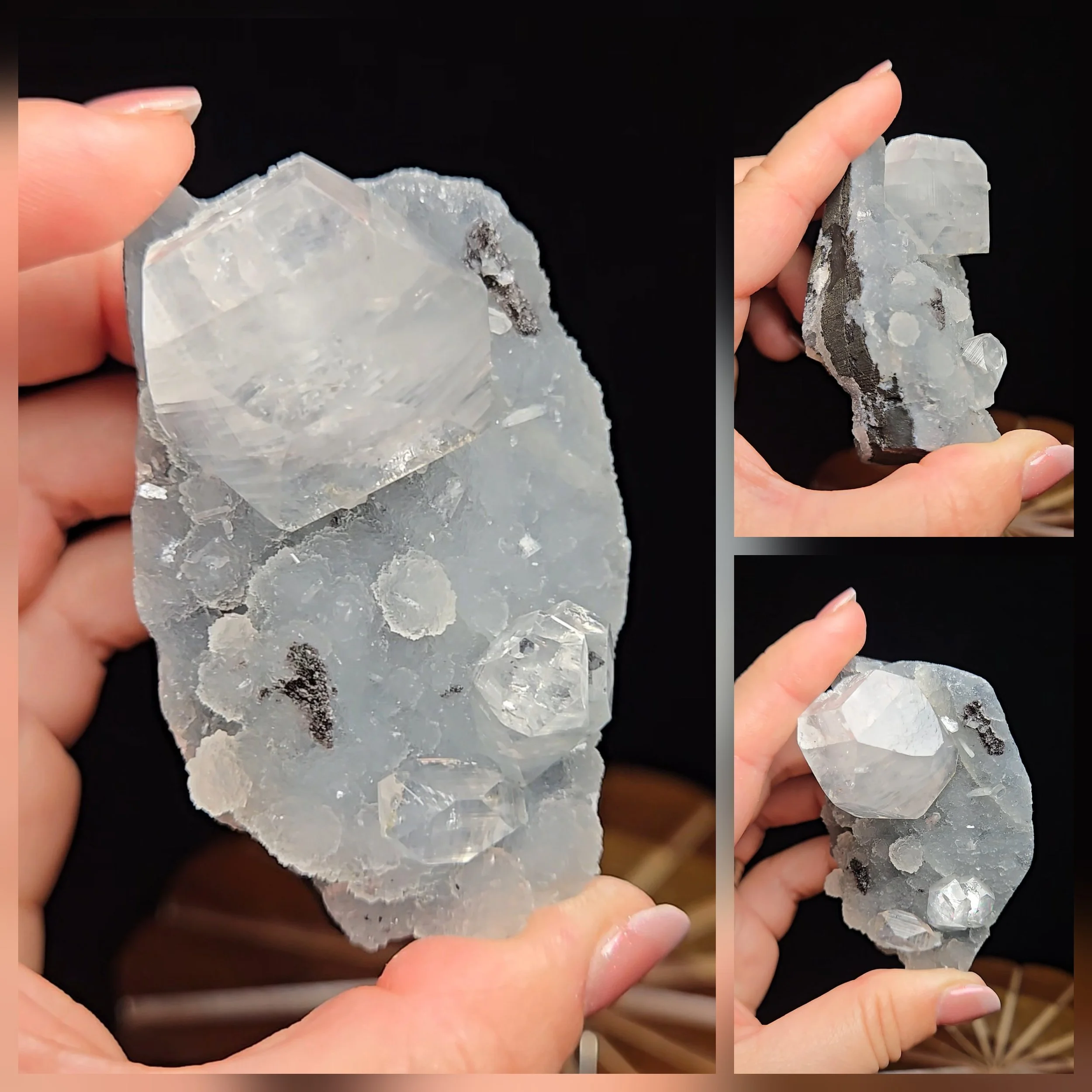 .Apophyllite, Calcédoine #57B