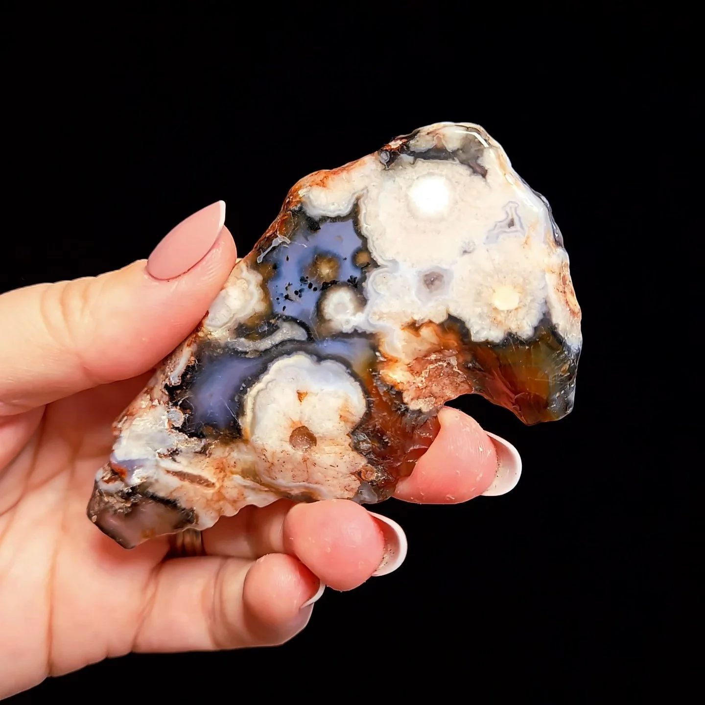 .Agate fleur #8N
