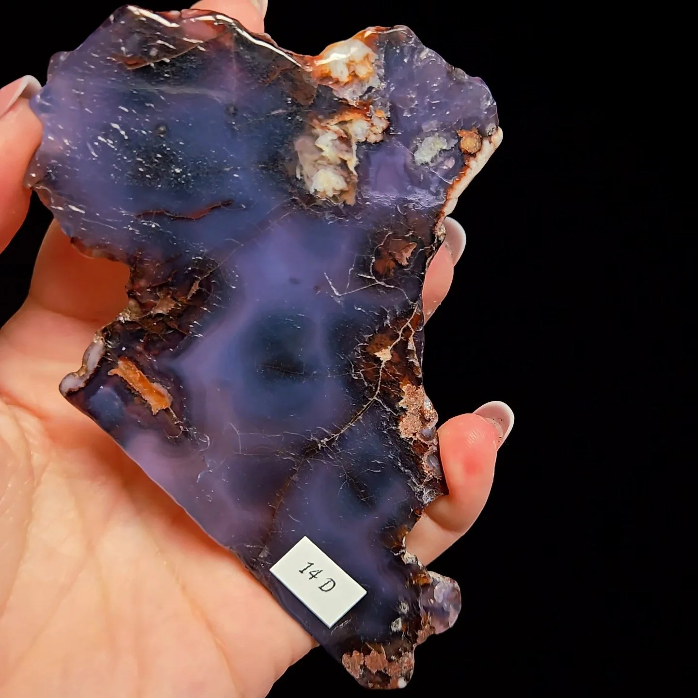 .Agate fleur #14D
