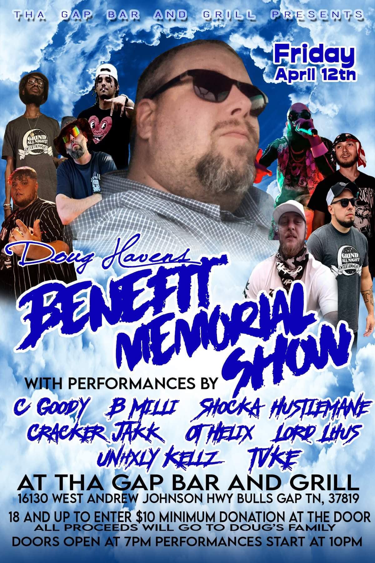 Doug Havens Benefit Memorial Show at the gap bar and grill