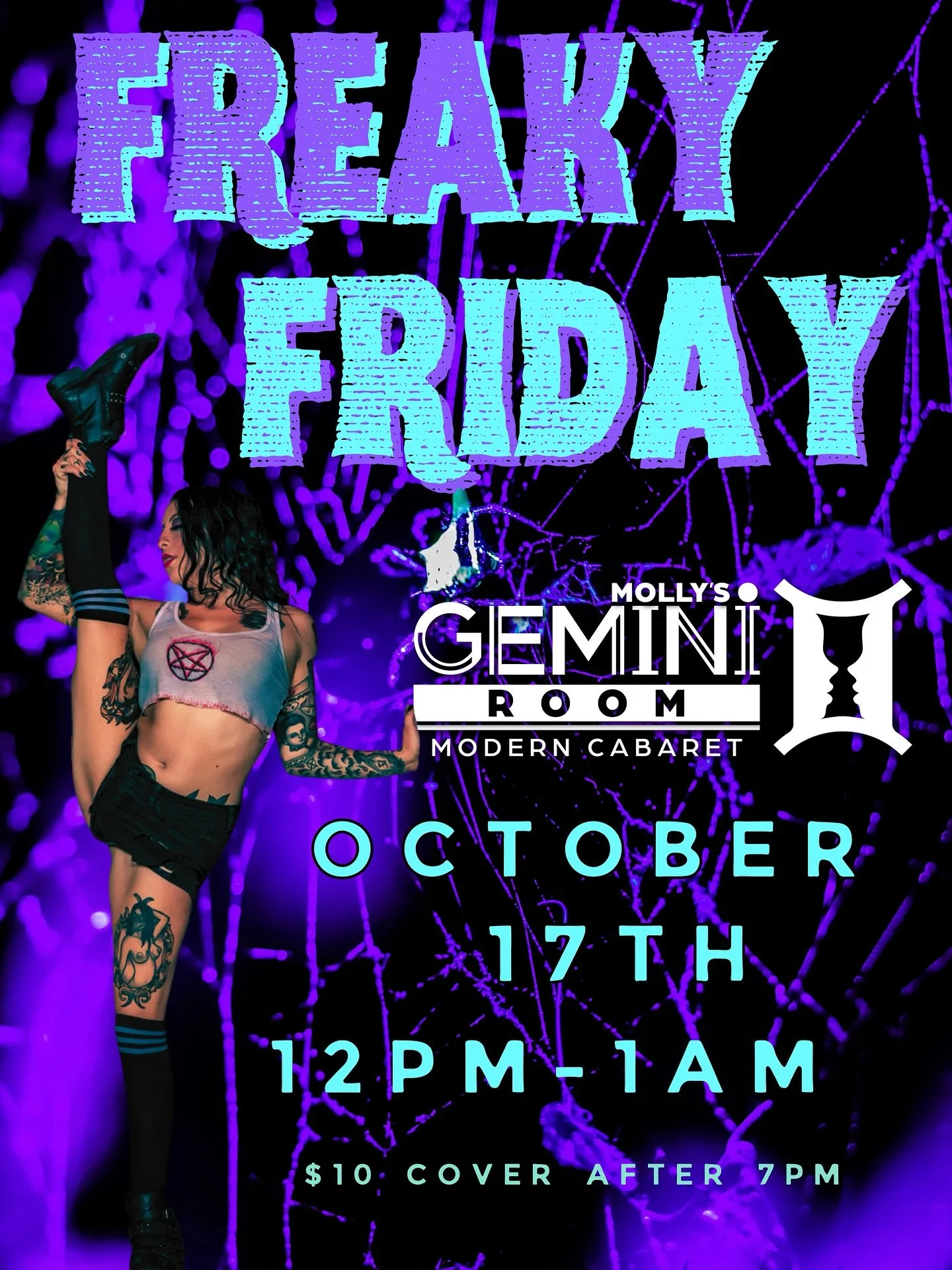 We are getting freaky again one more time this month! All day this Friday the 17th 💀