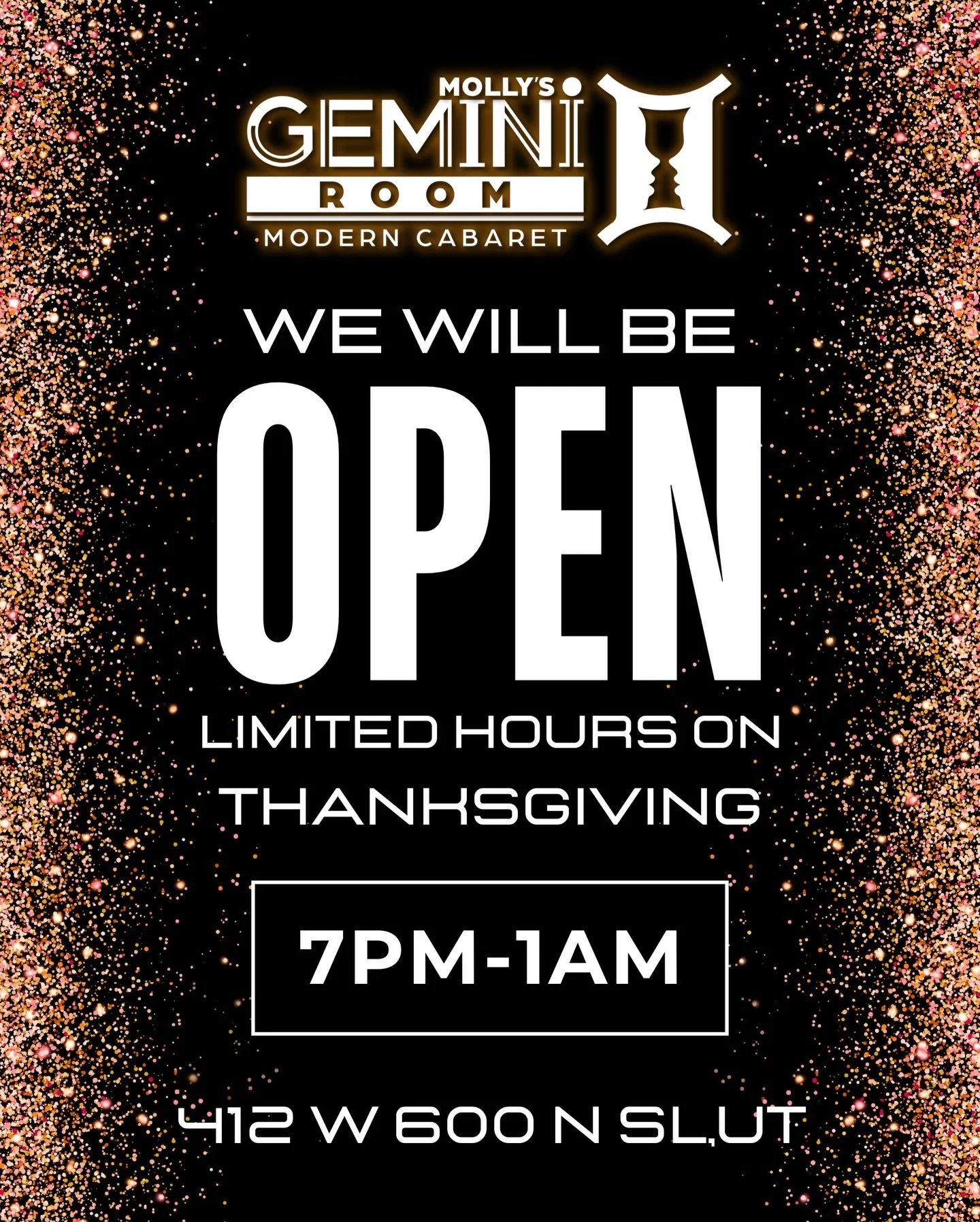 Thanksgiving hours for this Thursday! Come have some eye candy for dessert 🥧