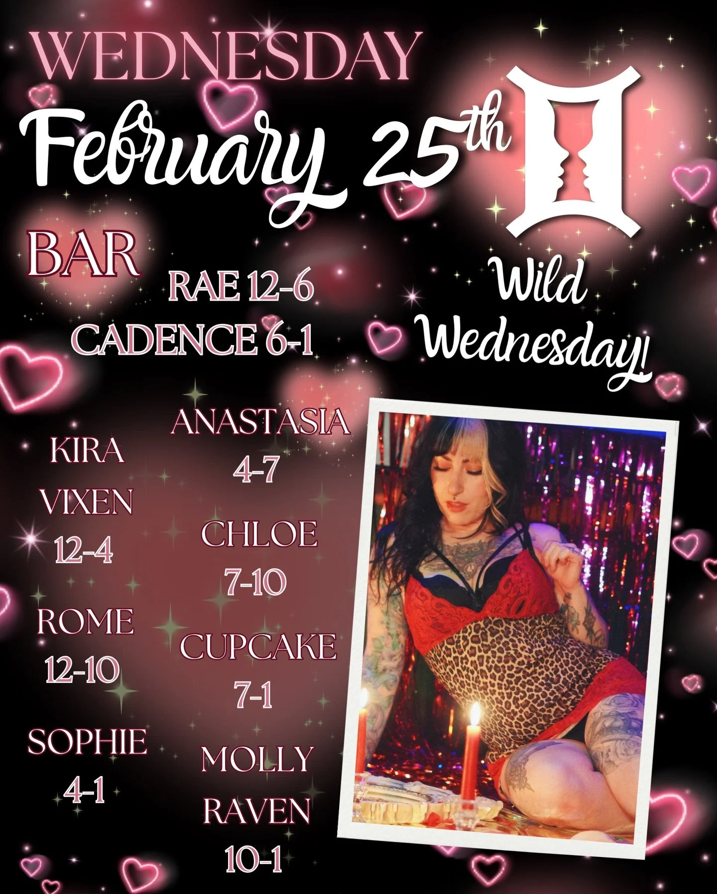 On Wednesday we get wild!