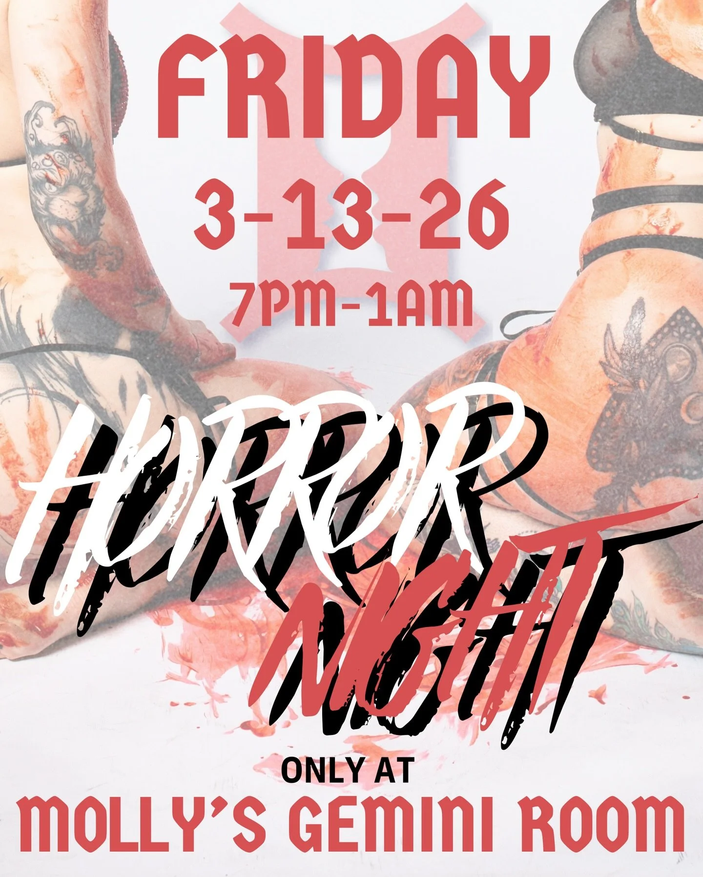 If you like horror you&rsquo;ll love what we are bringing to the stage this Friday night! Come tell us what your favorite scary movie is 😈💋