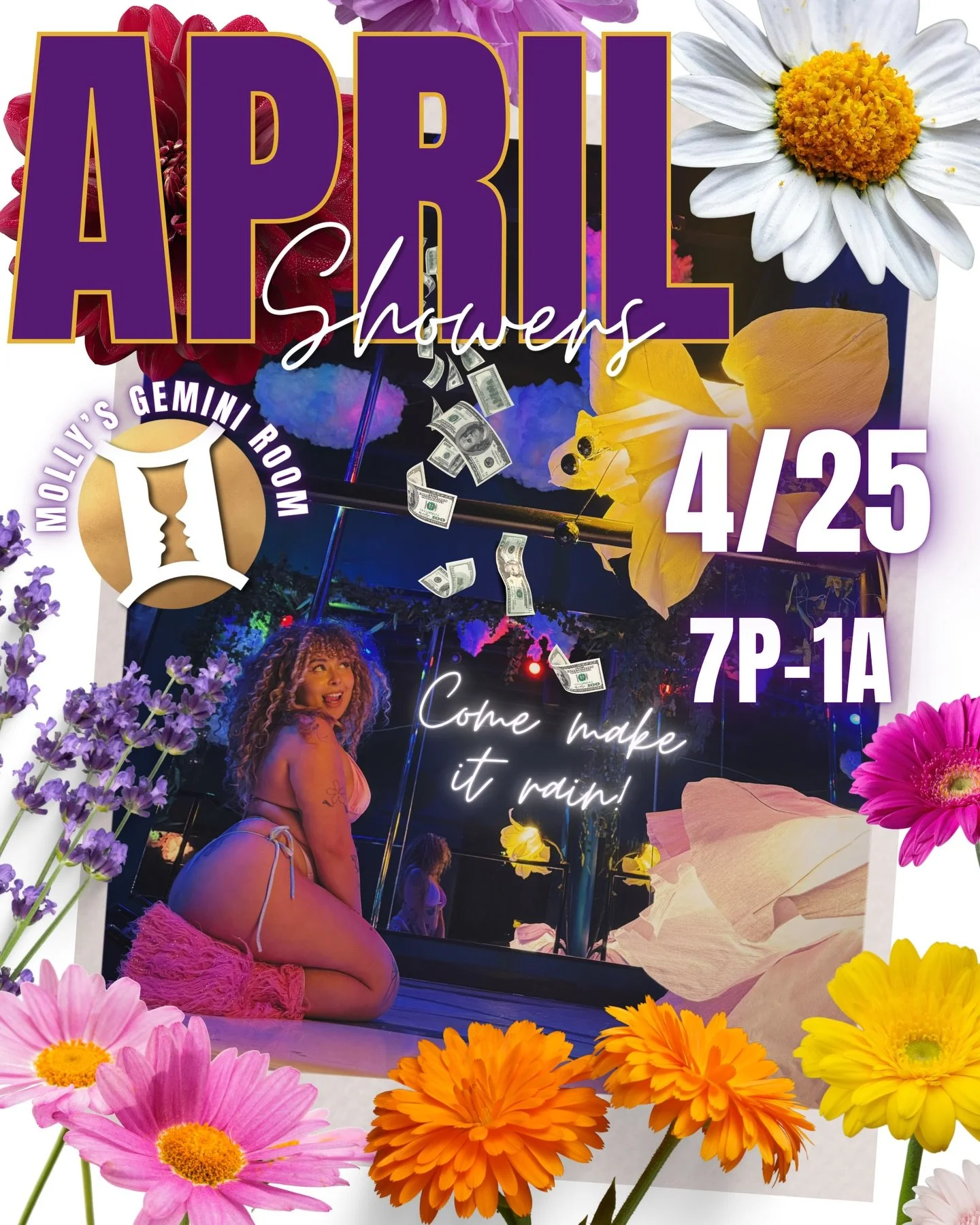 April showers bringing out all the gorgeous flowers! Come escape to Molly&rsquo;s this weekend and make it rain for us ☔️🌱