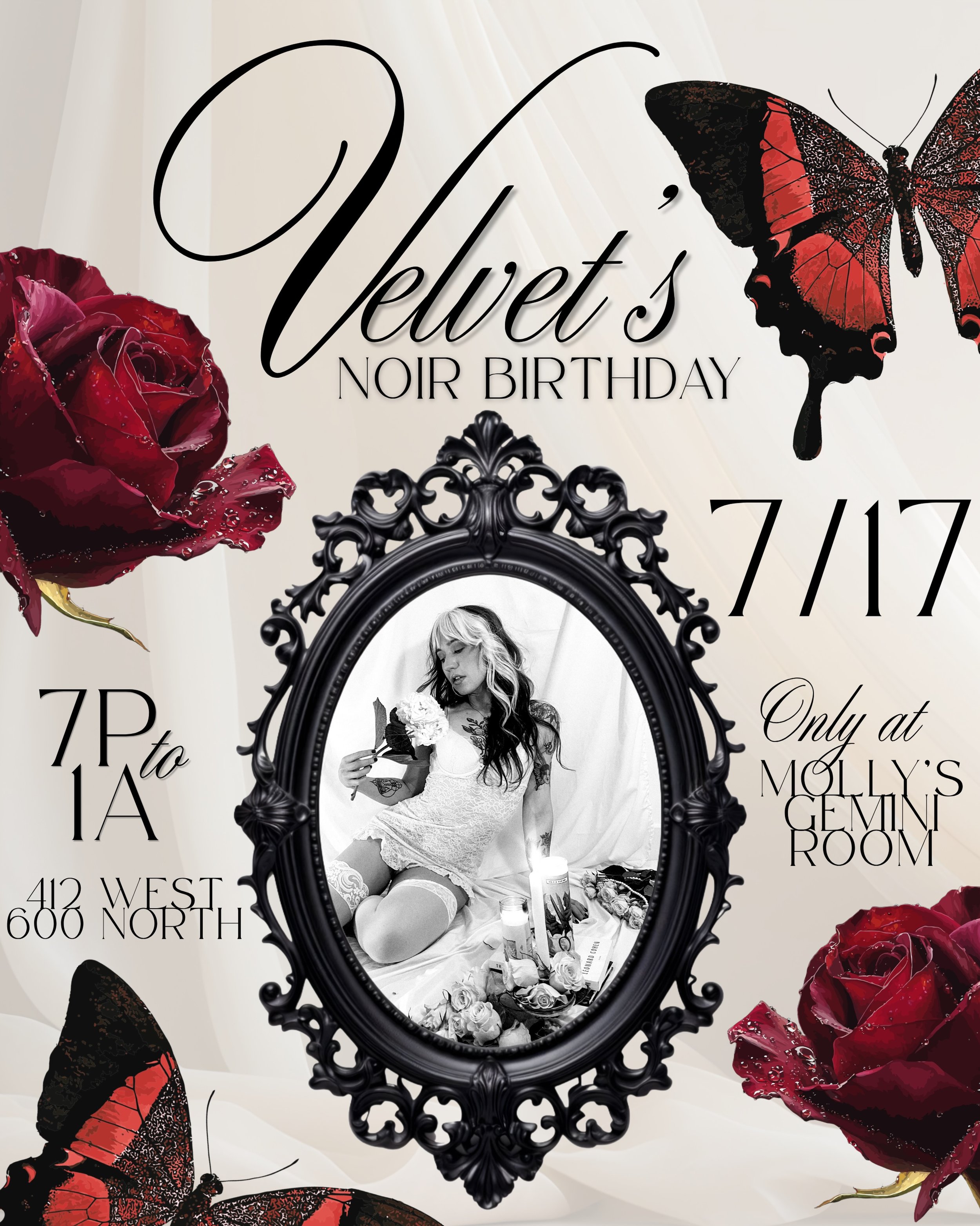 Friday night! Celebrating @velvvet_noir with red velvet martinis and a STACKED lineup. See you there 💋