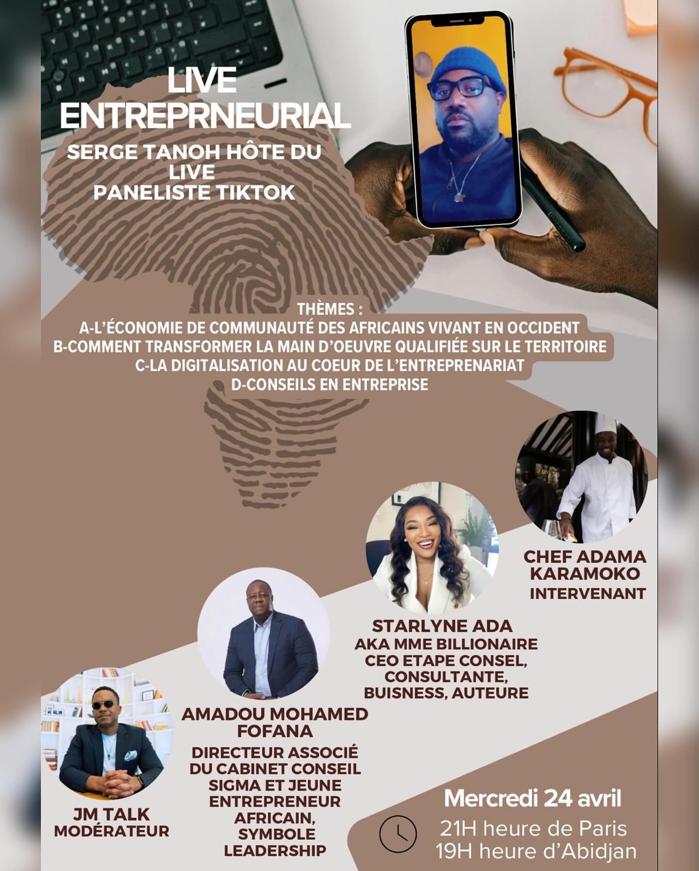 🌟Exciting News! Je suis ravie d&rsquo;annoncer ma participation au panel du Live Entrepreneurial tr&egrave;s attendu ce Mercredi 24 avril sur TikTok o&ugrave; je partagerai mes insights en tant que CEO, consultante et auteure sur l&rsquo;&eacute;con