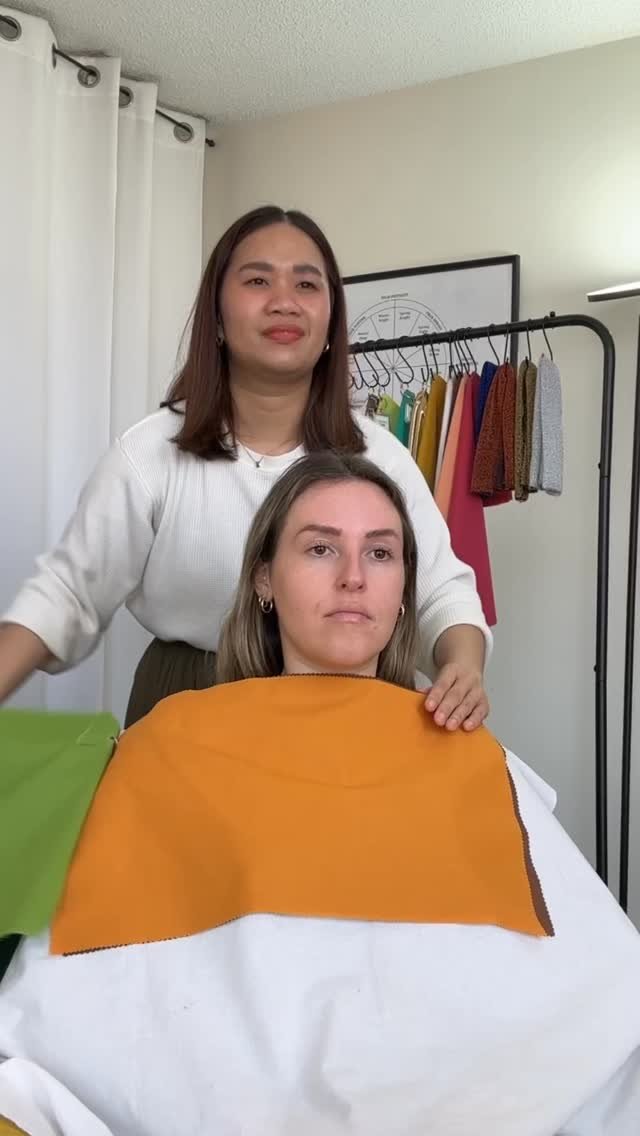 Color theory in action—this vibrant shade of orange was just waiting for her. It brings out her natural glow, lights up her features, and feels so her. When you find the colors that truly align with who you are, everything just clicks. ๐งก๐จโจ
R