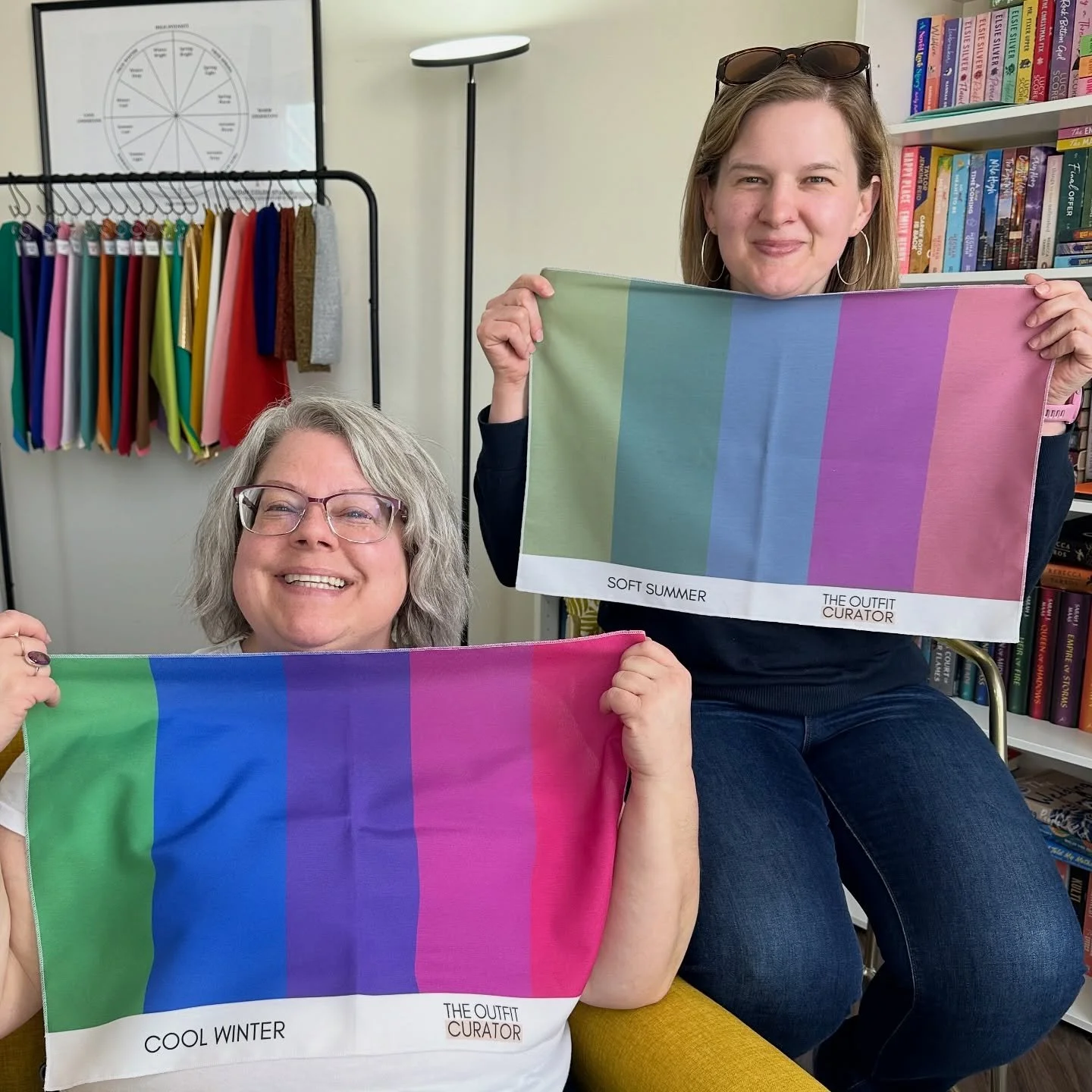 Double the fun when friends come in together for color analysis! 💕 Loved discovering that one&rsquo;s a dreamy Soft Summer and the other a crisp Cool Winter. So fun seeing their colors shine! ✨

Ready find out what your best colors are? 

Book your 