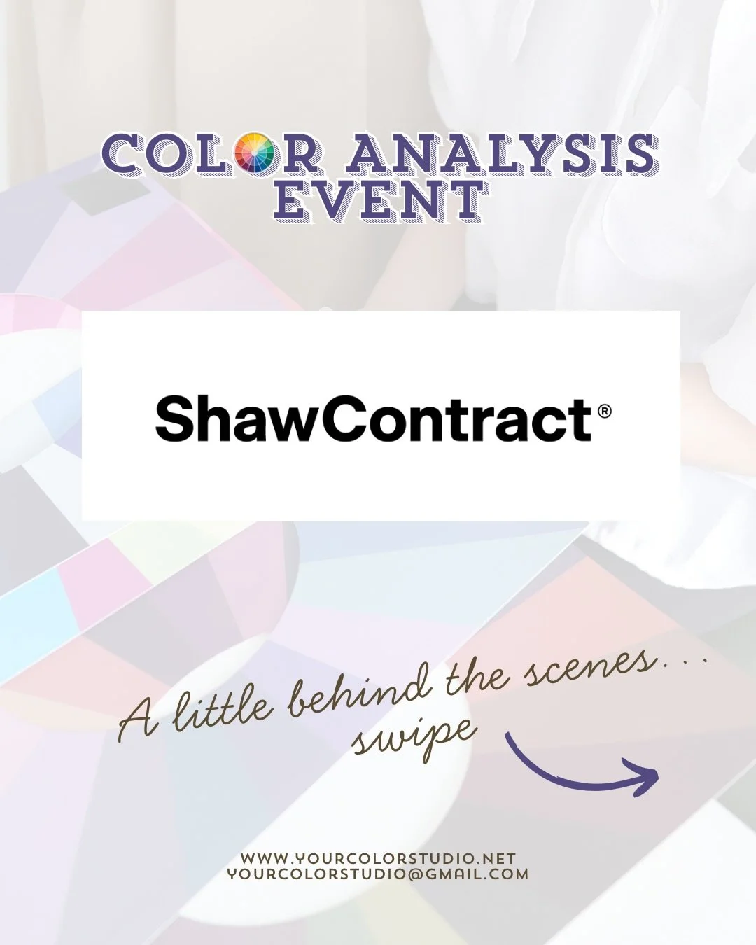 Color analysis, but make it an event experience 💕
We had the best time bringing personalized color sessions to shawcontract&mdash;such a fun way to connect and create something memorable together ✨

For Groups/Event, feel free to send us a message o